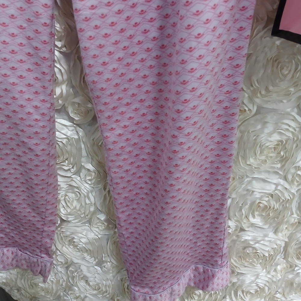 Victoria's Secret Pink Patterned Pajama Pants Sz L, Top And Overnight Pouch Bnwt - Picture 3 of 9
